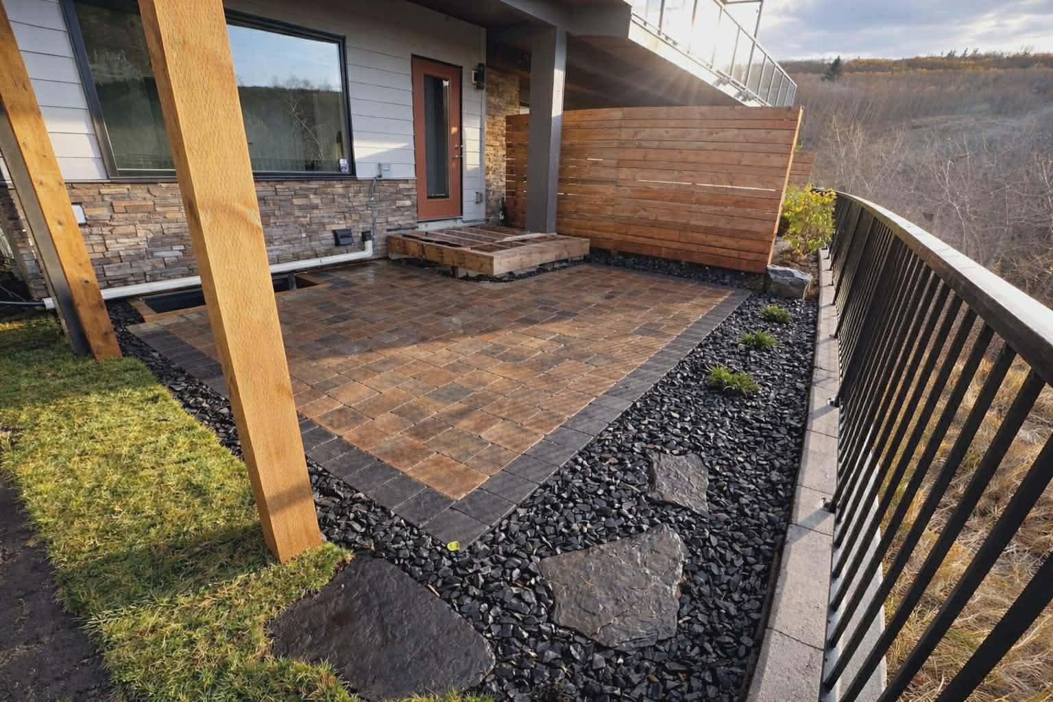 Tiered Landscape Grading & Erosion Control